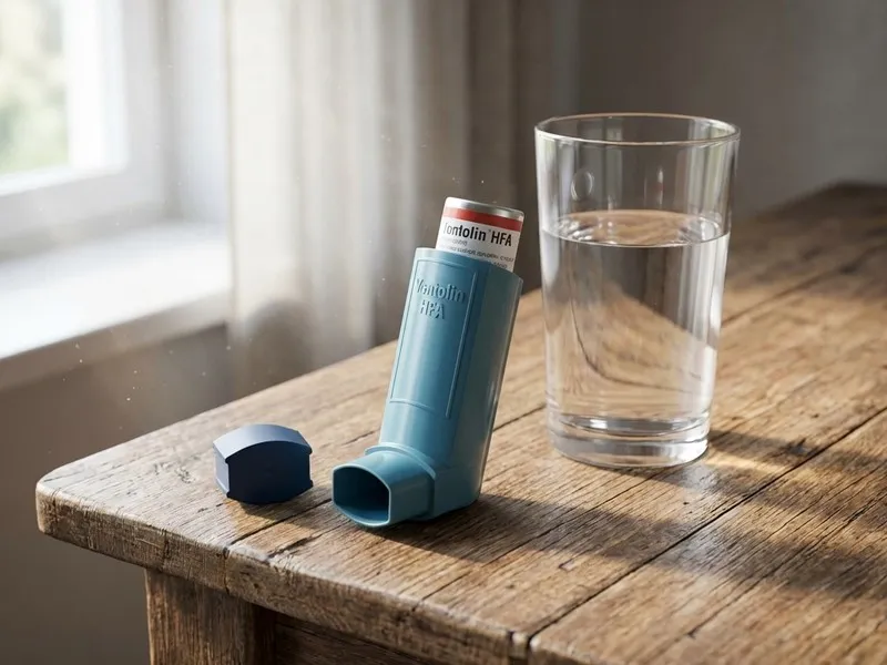 Het gebruik van een astma-inhalator tijdens het vasten