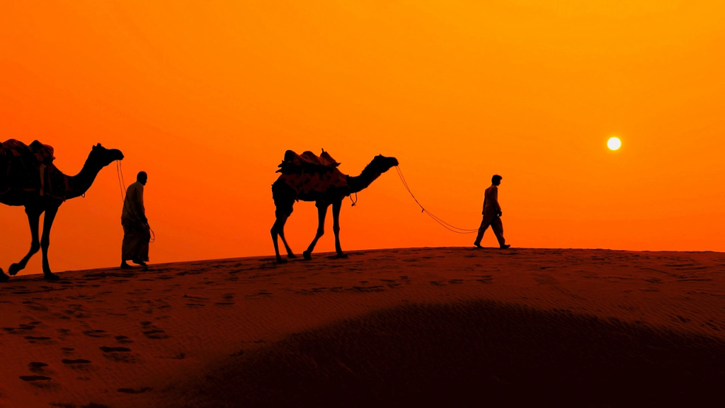 Reis door de woestijn
